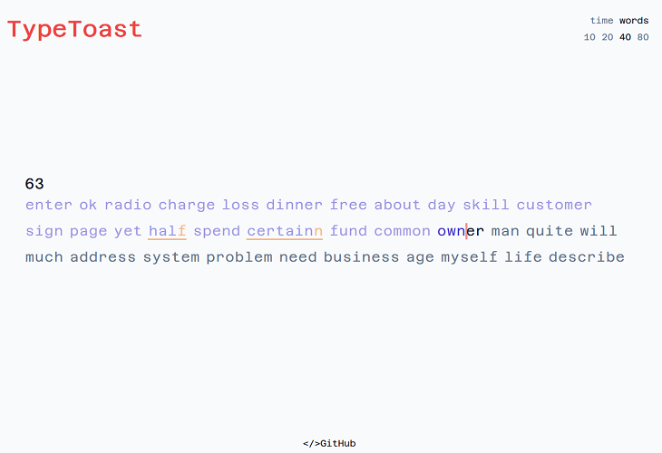 TypeToast preview